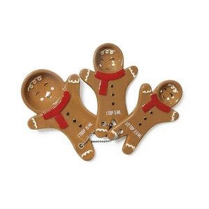 Target Bullseye Christmas 2025 Ceramic Measuring Spoons - Gingerbread Man